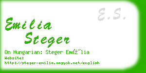 emilia steger business card